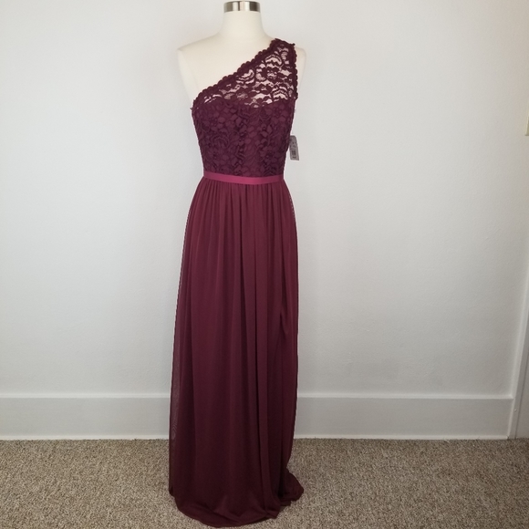 David's Bridal Dresses & Skirts - F17063 Wine David's Bridal Long Bridesmaid Dress